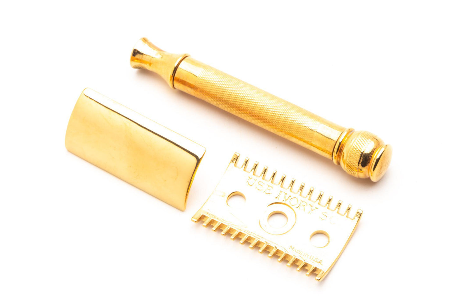 1920's Gillette Ball End Old Type Double Edge Safety Razor | 24k Gold Revamp
