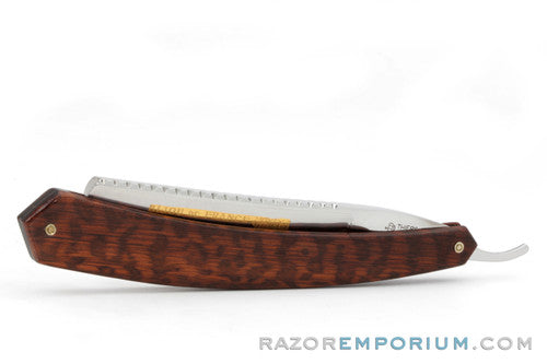 13/16" Thiers-Issard Full Hollow Ground Straight Snakewood Razor