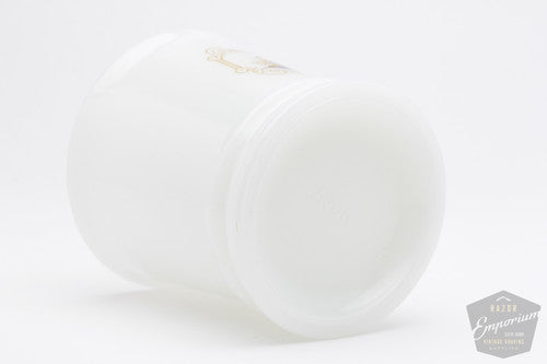 Avon Vintage Milk Glass Shaving Mug | Locomotive