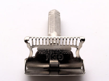 1940's Gem 1912 Style SE Safety Razor  |  Factory Nickel Revamp