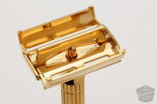 1948-51 Gillette Aristocrat Variant TTO Razor 24K Gold Revamp