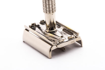 1950's British Gillette Flare Tip Rocket Super Speed Safety Razor | Factory Nickel Revamp