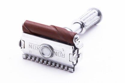 1930's Ronson Razor Double Edge Shaves & Sharpens Made in USA