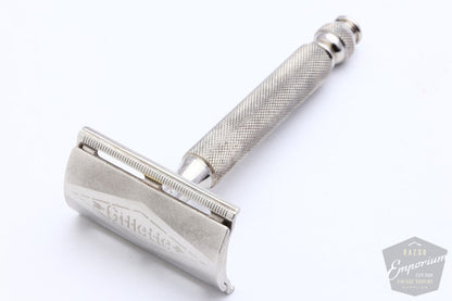 Gillette 1950's Ball End Tech DE Razor | Electro Etched Logo