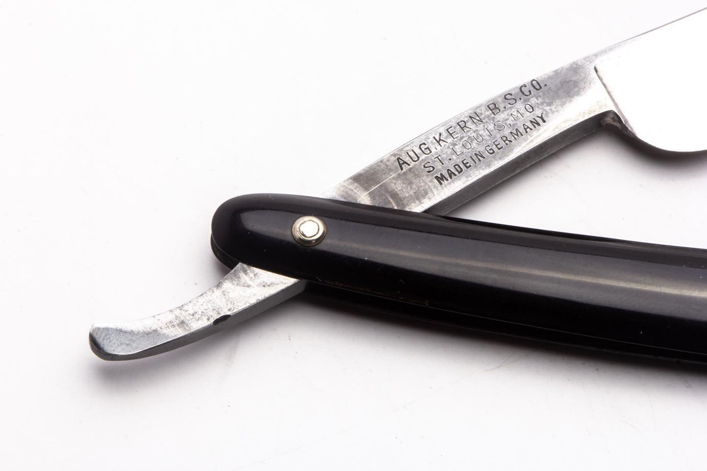 5/8" Vintage Restored Black Diamond Aug Kern B.S Co. Straight Razor