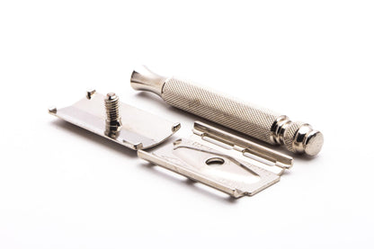 1964 J1 Gillette Ball End Tech 3 Piece DE Safety Razor | Original Condition