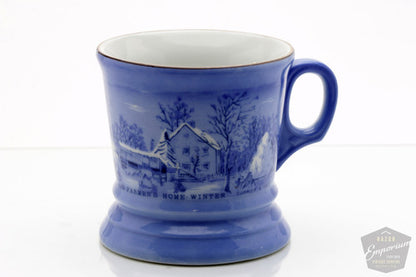 The Farmers Home Winter Shaving Mug | Currier & Ives