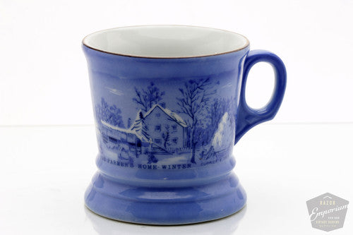 The Farmers Home Winter Shaving Mug | Currier & Ives