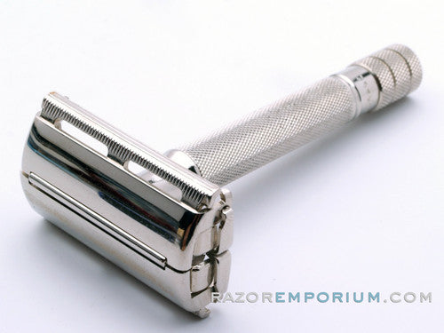 1941 Ranger Tech DE Safety Razor w/ Original Tolex Case & Blades