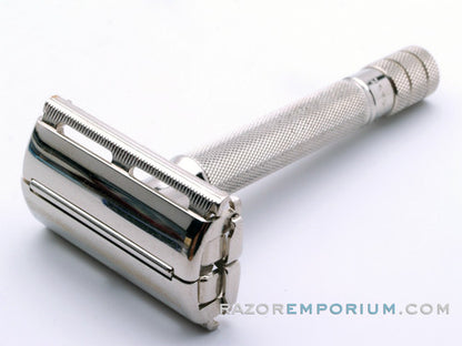 1941 Ranger Tech DE Safety Razor w/ Original Tolex Case & Blades