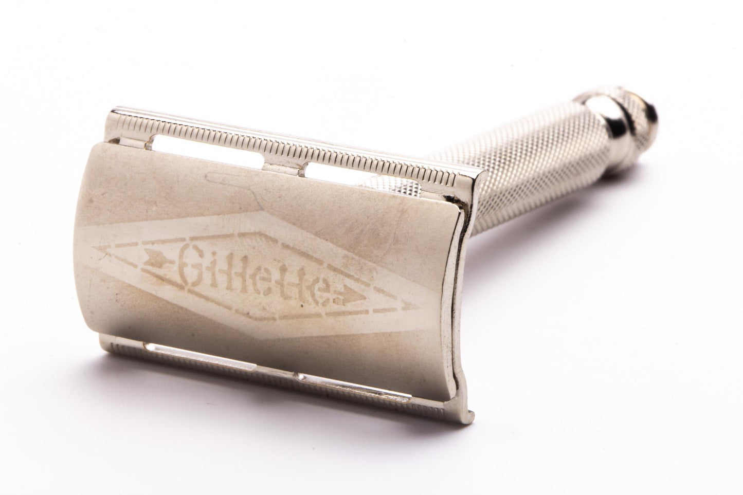 1957 C3 Gillette Ball End Tech DE Safety Razor | Original Condition