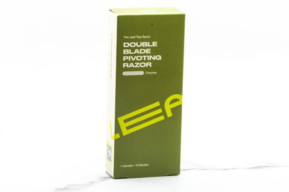 Leaf Two Razor | Double Blade Pivoting Razor - Chome