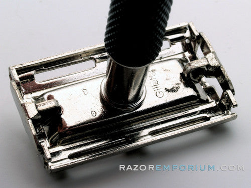 1986 G3 Gillette Black Handle Super Speed Safety Razor