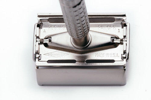 1955 Gillette Flare Tip Super Speed DE Safety Razor Factory Nickel Revamp