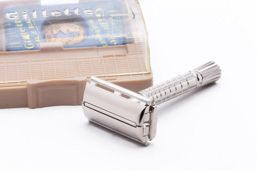 1960 Gillette Regular Flare Tip DE Super Speed Set F2