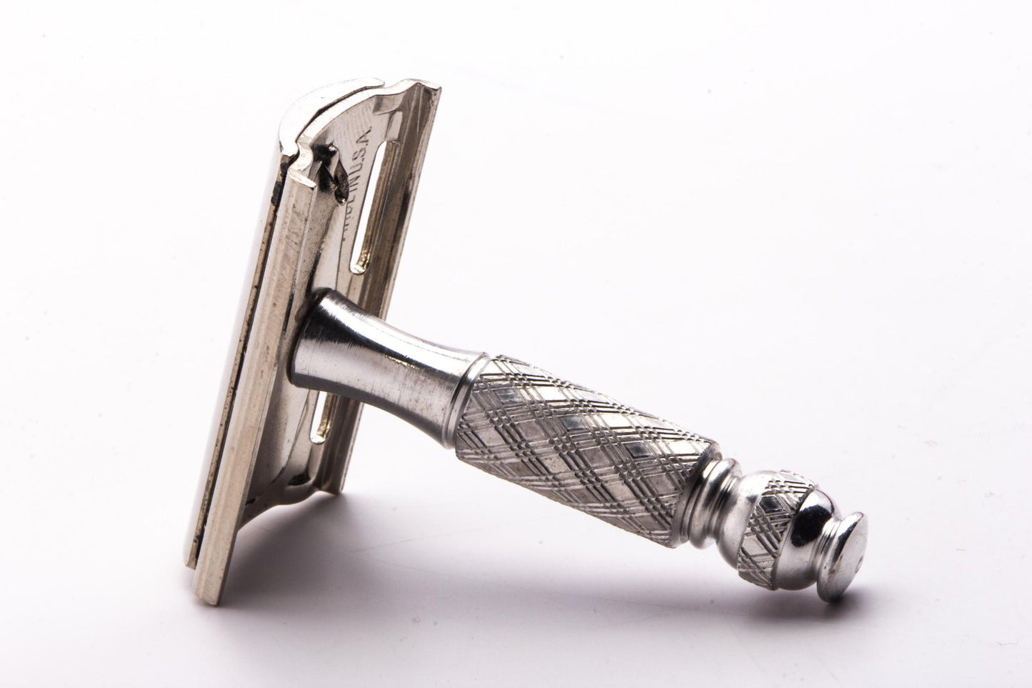 1940's Gillette Ball End Tech Spiral Handle Travel Safety Razor | Original Condition