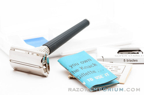 1967 Gillette TTO Knack DE Safety Razor M4 -Mint