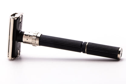 1977 X4 Gillette Super Adjustable "Black Beauty" Safety Razor | Factory Nickel Revamp