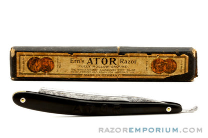 4/8" Ator ERN Straight Razor w/ Case |  Germany