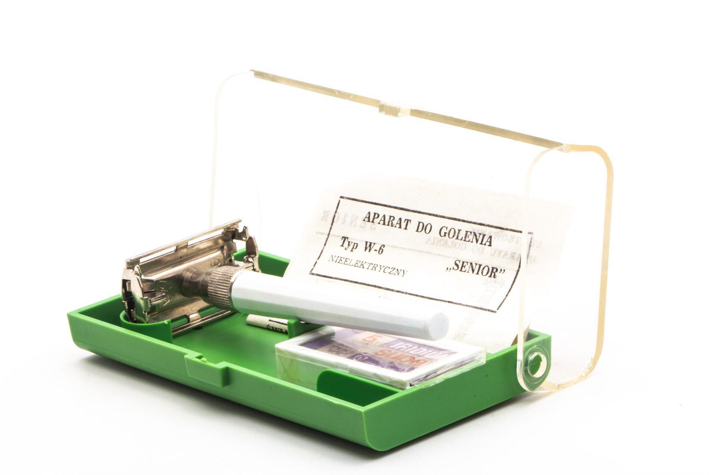 Vintage Wizamet W-6 TTO Double Edge Safety Razor Set | Original Condition