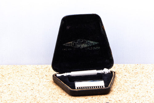 1922 Gillette Old Type Safety Razor Set With Case | Original Condition