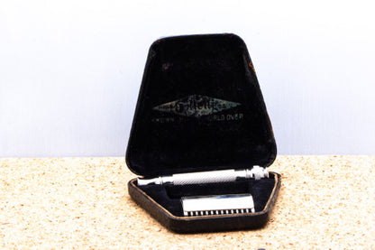 1922 Gillette Old Type Safety Razor Set With Case | Original Condition