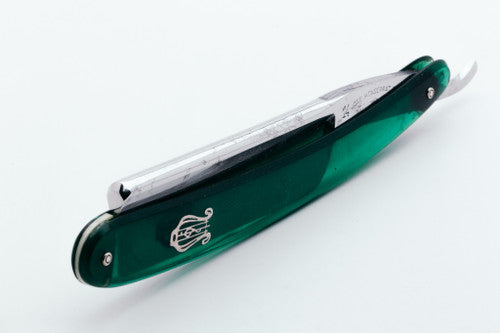 7/8" Filarmonica Doble Temple #14 Straight Razor w/ Green Scales | Spain