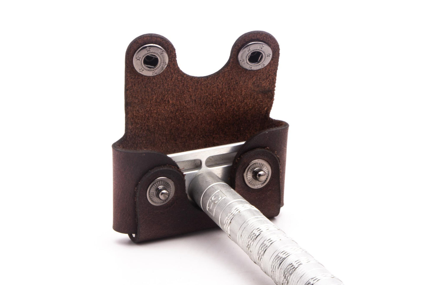 Henson Shaving | Brown Leather Head Cover/Sheath for AL13 & Titanium Razors