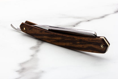 5/8" Restored Ralf Aust Straight Razor With Wood Scales