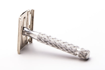 1970 P2 Gillette Ball End Tech Spiral Handle Double Edge Safety Razor | Original Condition