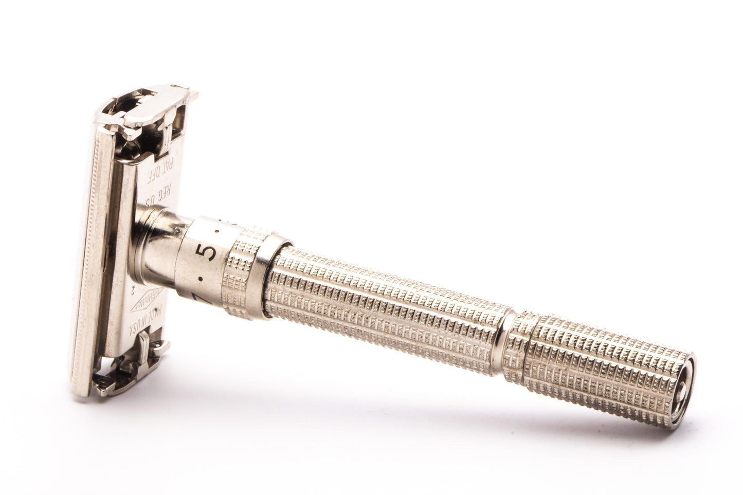 1965 K2 Gillette Slim Adjustable Double Edge Safety Razor Set | Original Condition