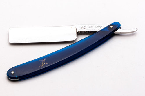 7/8" Filarmonica Doble Temple #14 Straight Razor w/ Blue Scales | Spain