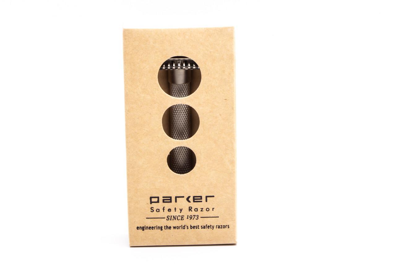 Parker Variant Adjustable Razor - Satin Chrome | Open Comb
