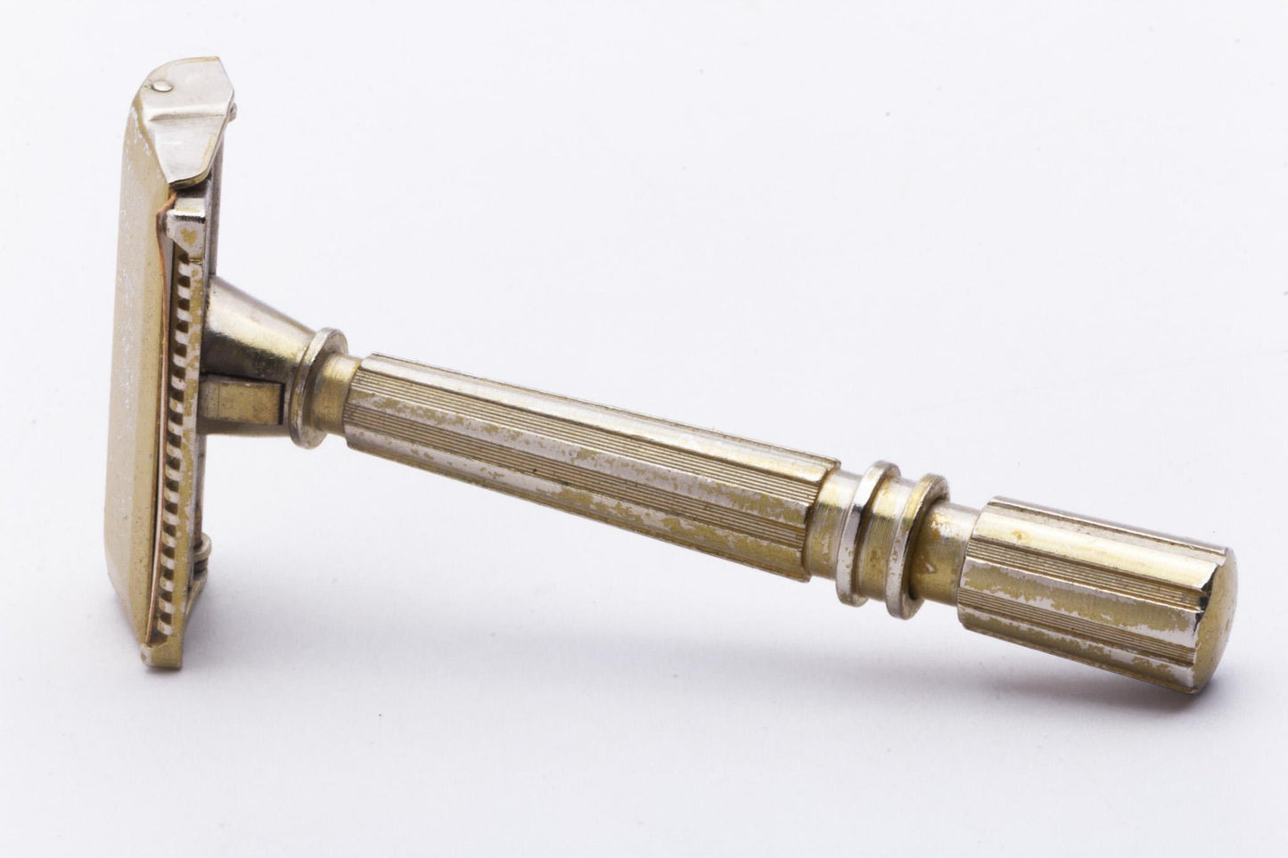 1930s Gem Gold Micromatic Bullet Tip Single Edge Razor Set | Original Condition