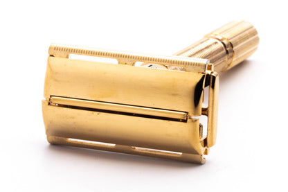 1961 G4 Gillette Gold Slim Adjustable Double Edge Safety Razor | Original Condition