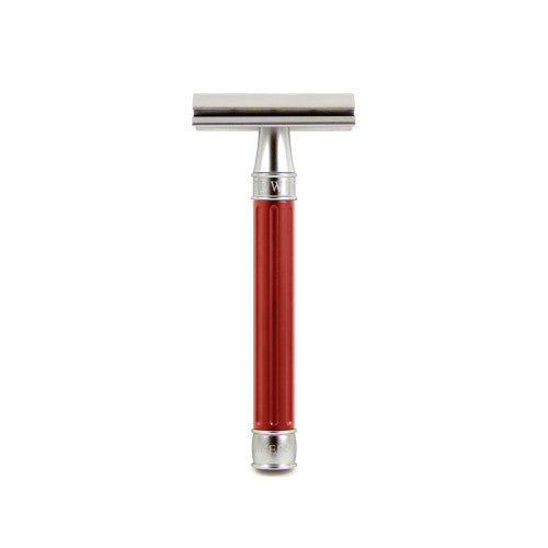 Edwin Jagger 3ONE6 Stainless Steel Safety Razor - Red