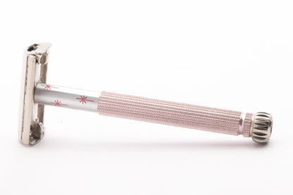 1965 K1 Gillette Pink Star Lady Gillette Double Edge Razor | Original Condition