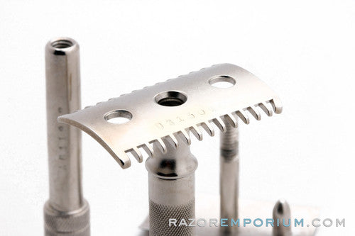 1908 1916 Gillette Single Ring Old Type DE Safety Razor | Factory Nickel Revamp