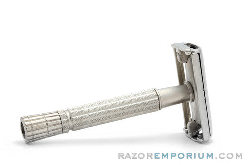 1965 K3 Gillette Flare Tip Super Speed Safety Razor | Factory Nickel Revamp