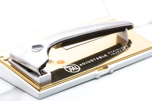 1960's PAL Adjustable Stainless Steel Injector Razor Set | Original Condition