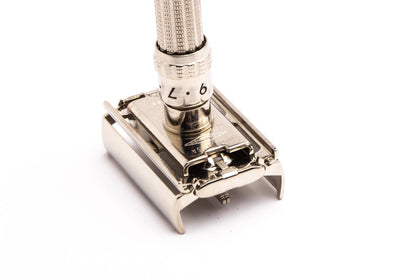1967 M3 Gillette Slim TTO Adjustable Double Edge Safety Razor | Factory Nickel Revamp