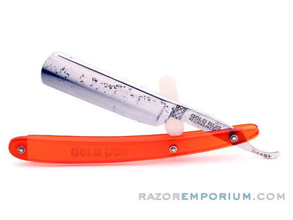 6/8" S.R. Droescher "Gold Bug" Square Point Straight Razor | Solingen, Germany