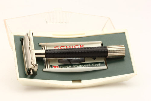 1960s Schick Krona TTO Double Edge Razor w/ Case | Original Condition