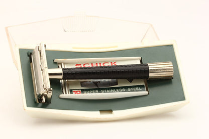 1960s Schick Krona TTO Double Edge Razor w/ Case | Original Condition