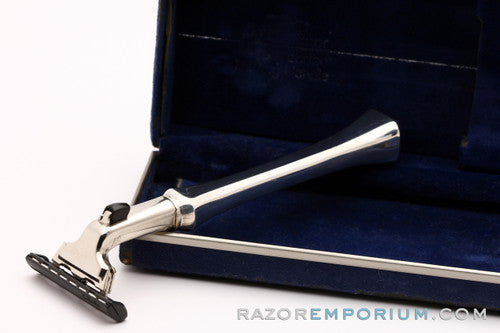1977 Atra Sterling Silver Handle Cartridge Razor X4 Reed & Barton