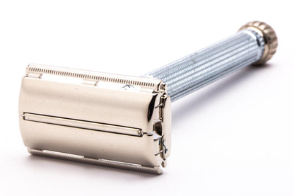 1966 L4 Gillette Blue Star Lady Gillette DE Safety Razor | Original Condition