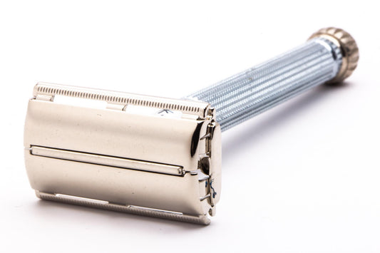1966 L4 Gillette Blue Star Lady Gillette DE Safety Razor | Original Condition