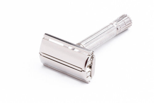 1961 Gillette TV Super Speed DE Safety Razor w/ Red Case - G4