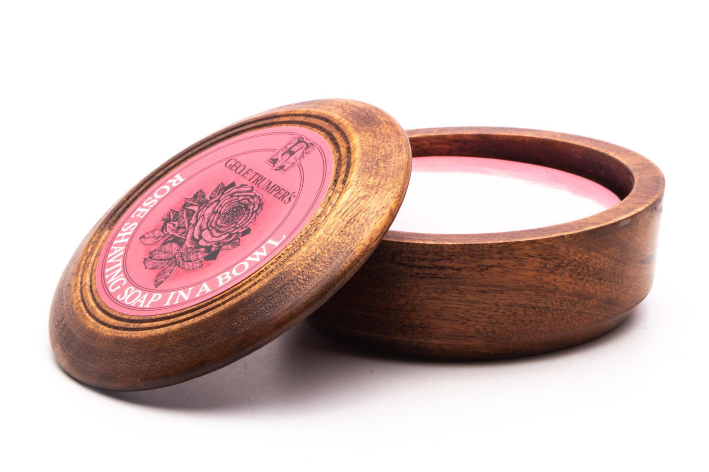 Geo F. Trumper | Rose Hard Shaving Soap in Wooden Bowl