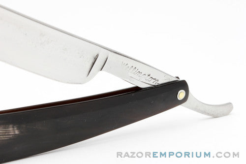 6/8" Wellington Hollow Ground Straight Razor | Custom Unique Horn Scales
